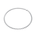 Millenia necklace, Triangle, White, Rhodium plated